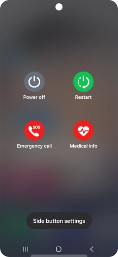 Press Power off. Press Power off.