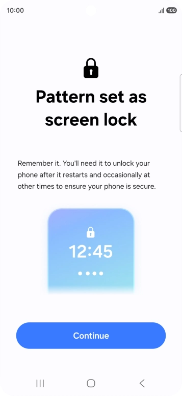 Press Continue. Press Continue.