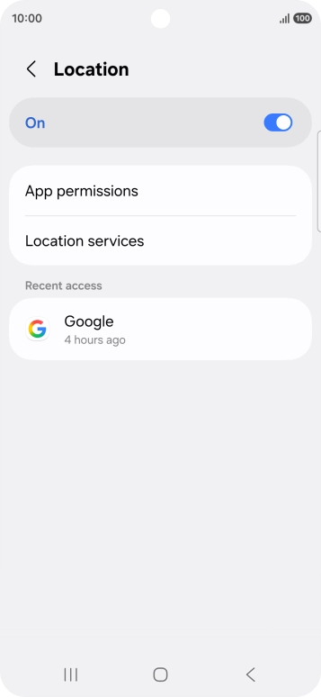Press App permissions. Press App permissions.