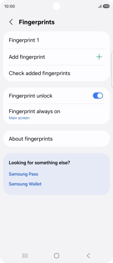 Press the required settings to turn them on or off. Press the required settings to turn them on or off.