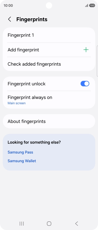 Press the required settings to turn them on or off. Press the required settings to turn them on or off.