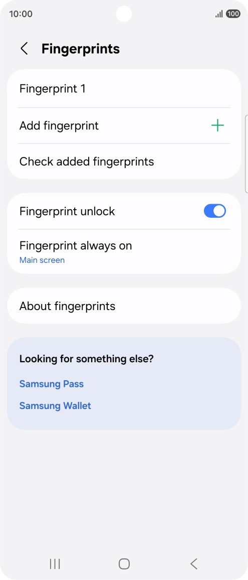 Press the required settings to turn them on or off. Press the required settings to turn them on or off.