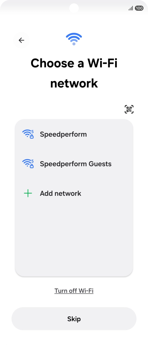 Press the required Wi-Fi network. Press the required Wi-Fi network.