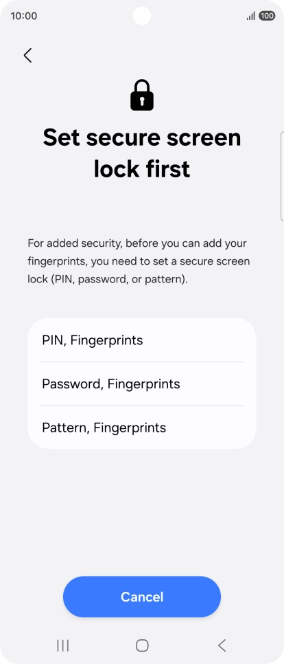 Press the required phone lock code and follow the instructions on the screen to create an additional phone lock code. Press the required phone lock code and follow the instructions on the screen to create an additional phone lock code.