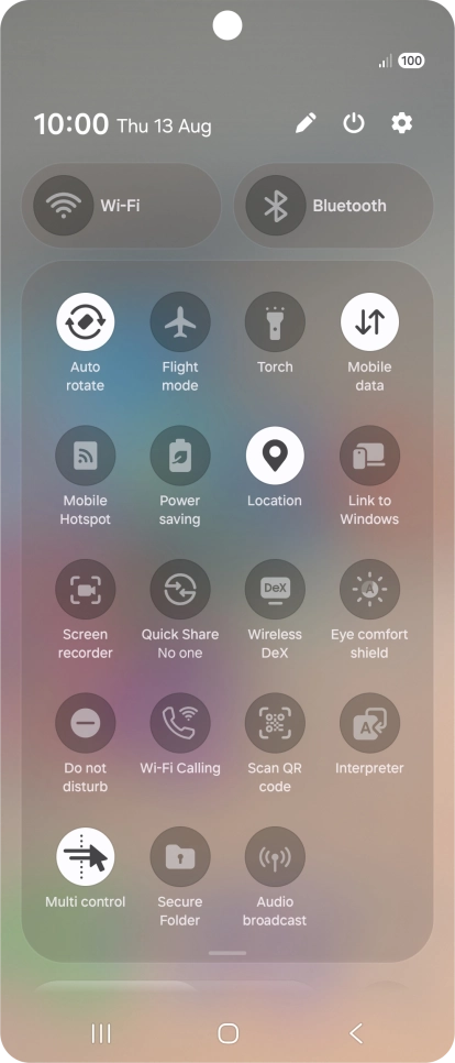 Press the Wi-Fi calling icon to turn the function on or off. Press the Wi-Fi calling icon to turn the function on or off.