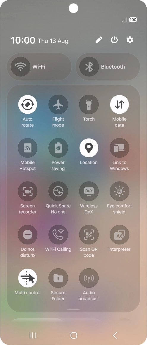 Press the Wi-Fi calling icon to turn the function on or off. Press the Wi-Fi calling icon to turn the function on or off.