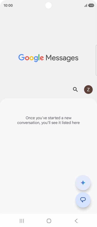 Press the profile icon. Press the profile icon.