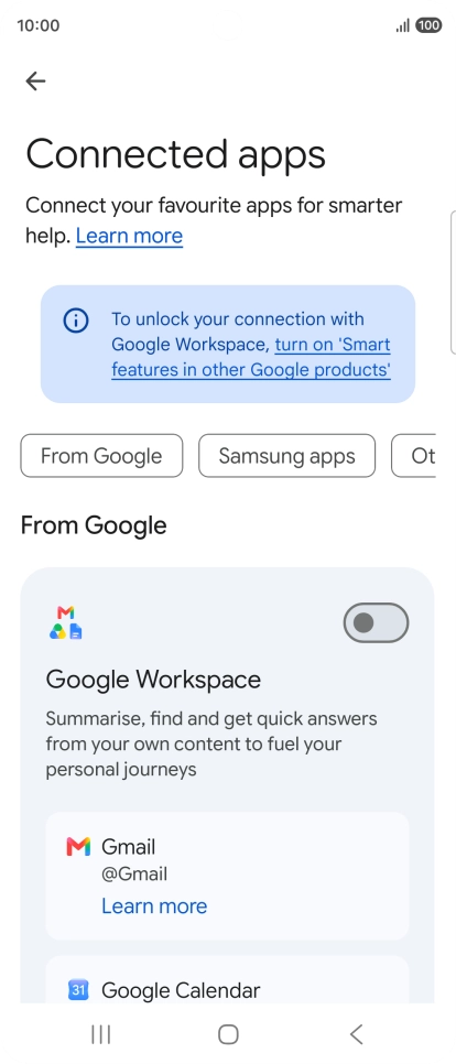 Press the indicator next to the required extension to turn on the function. Press the indicator next to the required extension to turn on the function.