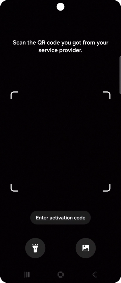 Place the QR code you've received inside the phone camera frame to scan the code. Place the QR code you've received inside the phone camera frame to scan the code.