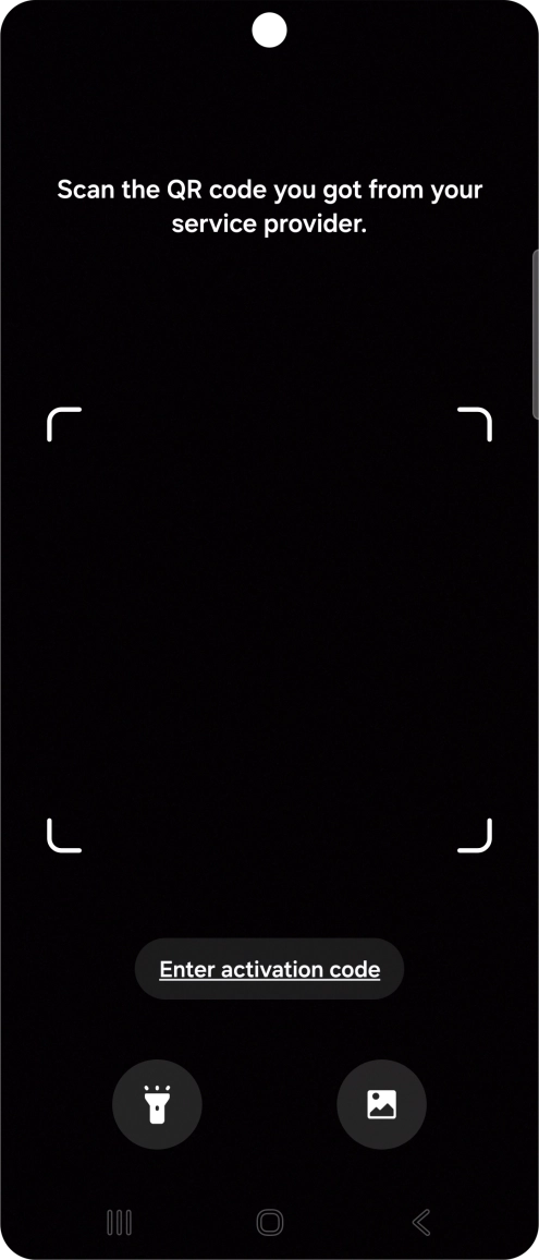 Place the QR code you've received inside the phone camera frame to scan the code. Place the QR code you've received inside the phone camera frame to scan the code.