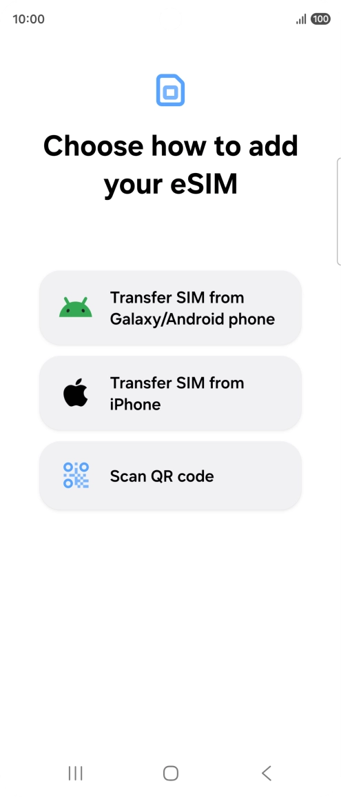 Press Scan QR code. Press Scan QR code.