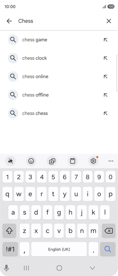 Key in the name or subject of the required app and press the search icon. Key in the name or subject of the required app and press the search icon.