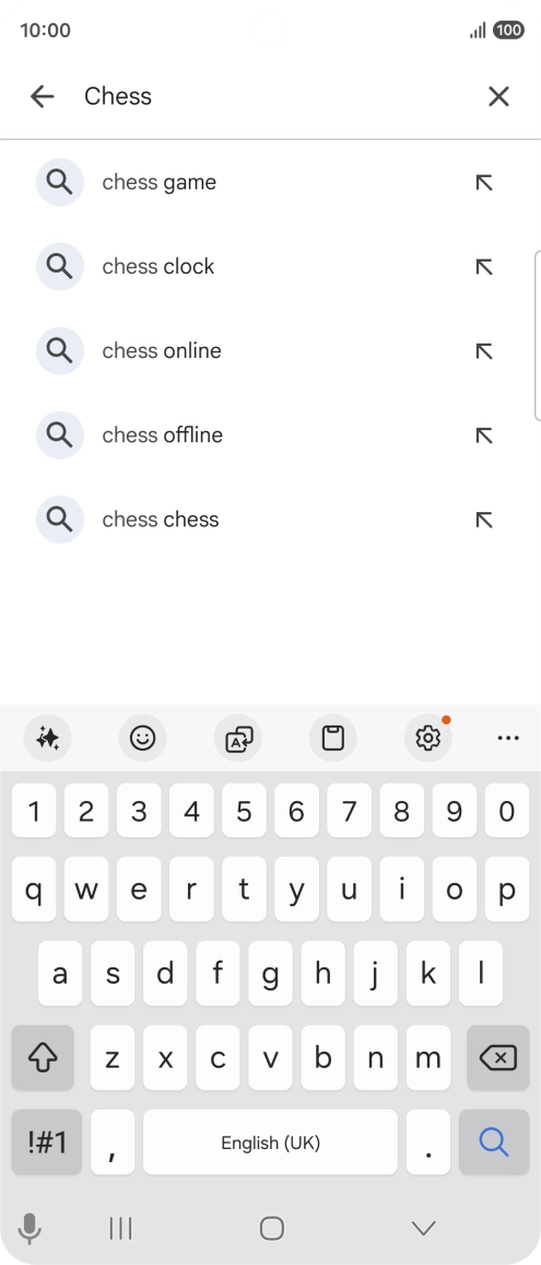 Key in the name or subject of the required app and press the search icon. Key in the name or subject of the required app and press the search icon.