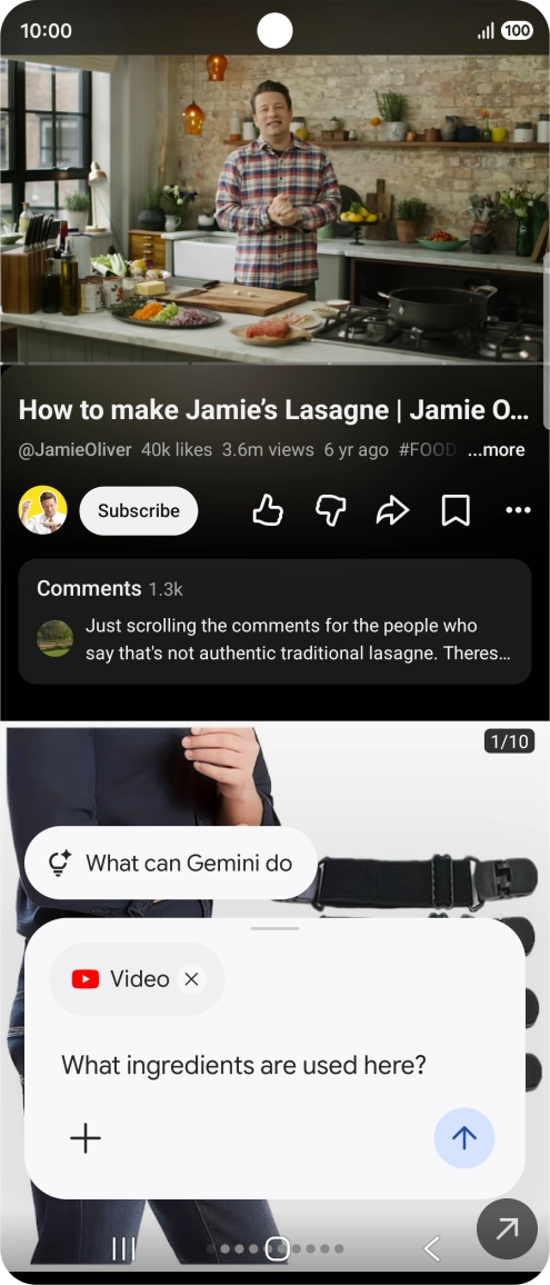Follow the instructions on the screen to type or speak the required question for the video. Follow the instructions on the screen to type or speak the required question for the video.