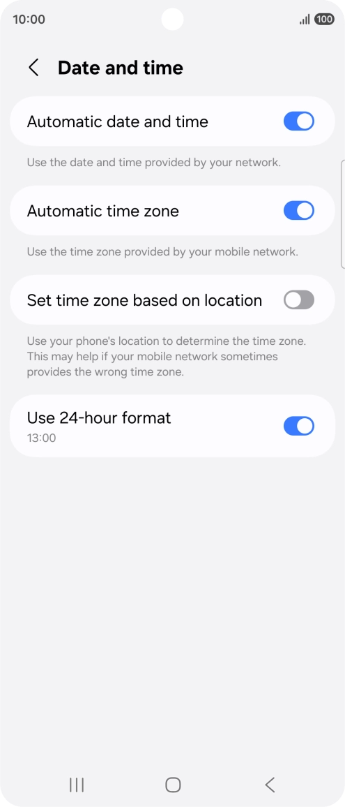 Press the Home key to return to the home screen. Press the Home key to return to the home screen.