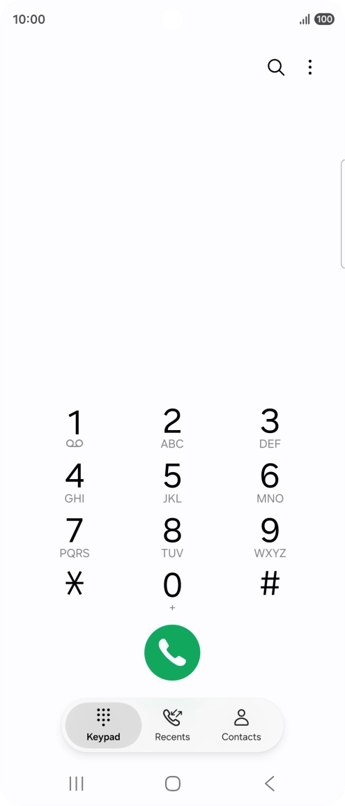 Press the menu icon. Press the menu icon.