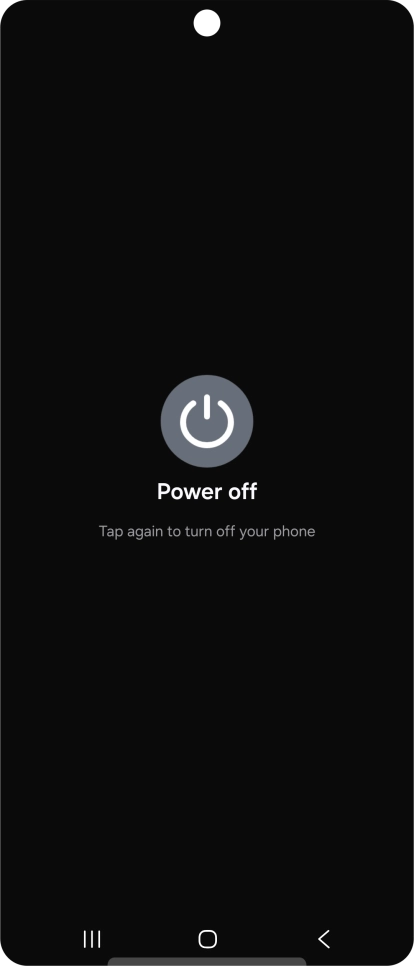 Press Power off. Press Power off.