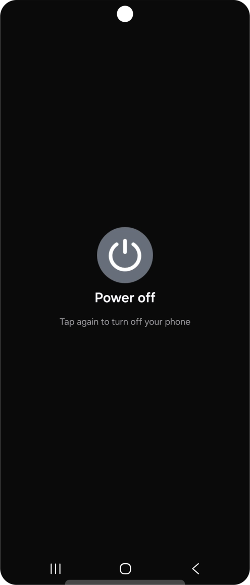 Press Power off. Press Power off.
