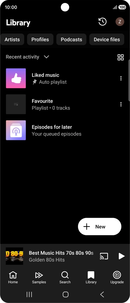 Press the required category and go to the required audio file. Press the required category and go to the required audio file.