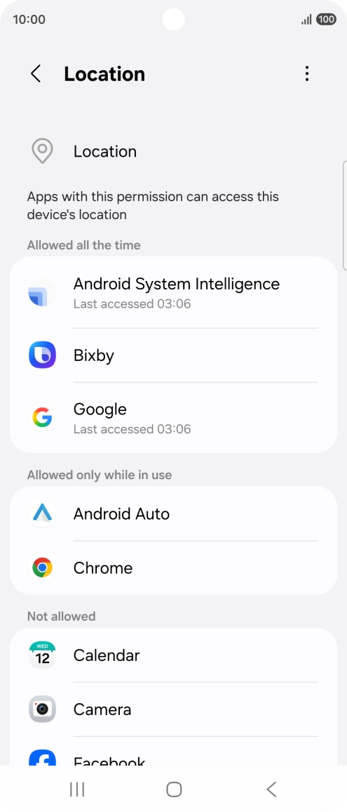Press the required app. Press the required app.