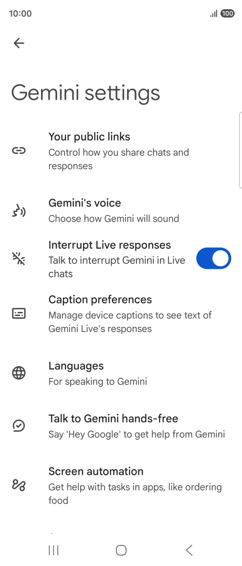 Follow the instructions on the screen to select the required settings. Follow the instructions on the screen to select the required settings.