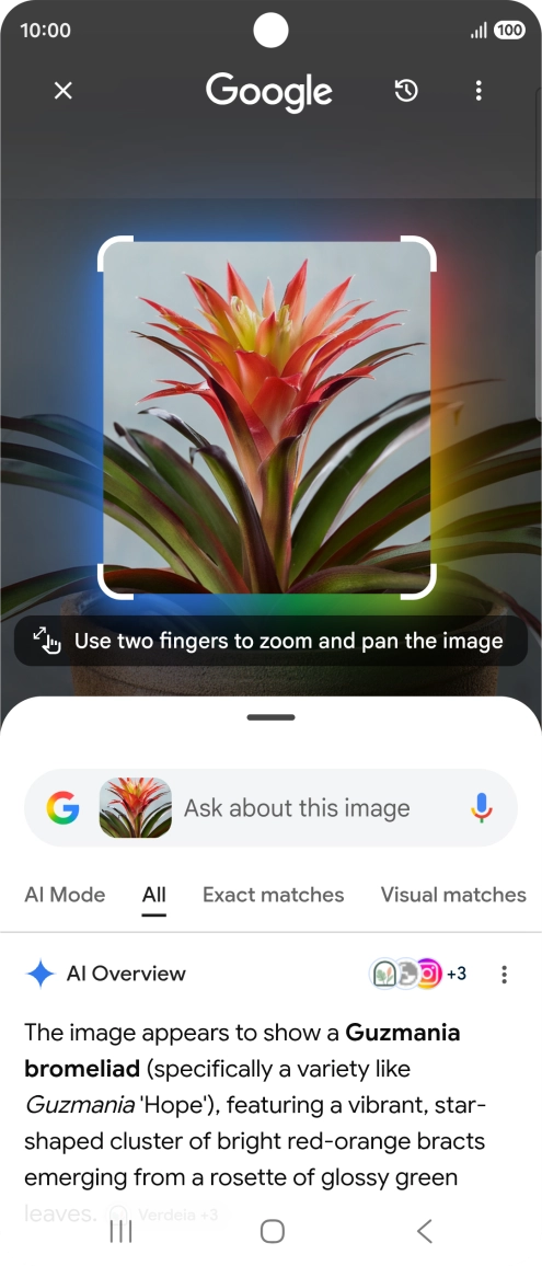 Follow the instructions on the screen to use the search results. Follow the instructions on the screen to use the search results.