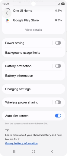 Press Power saving. Press Power saving.