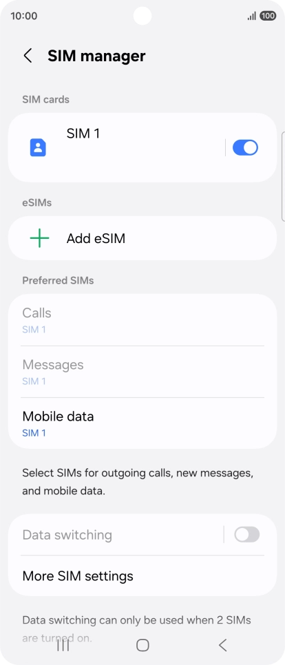 Press Add eSIM. Press Add eSIM.