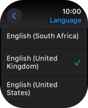 Press the required language. Press the required language.