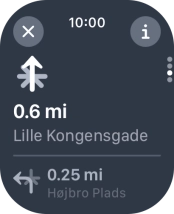 Press the end icon. Press the end icon.