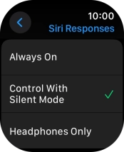 Press the required setting. Press the required setting.