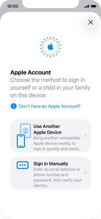 Press Sign in Manually. Press Sign in Manually.