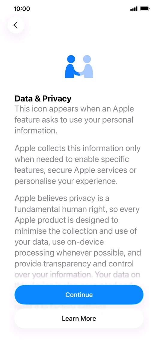 Press Continue. Press Continue.