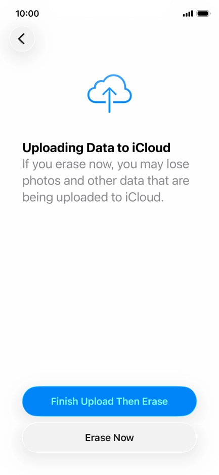 Press Erase Now. Press Erase Now.