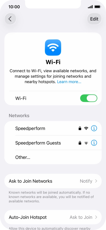 Press the required Wi-Fi network and key in the password for the Wi-Fi network. Press the required Wi-Fi network and key in the password for the Wi-Fi network.
