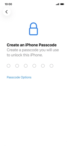 Press Passcode Options. Press Passcode Options.