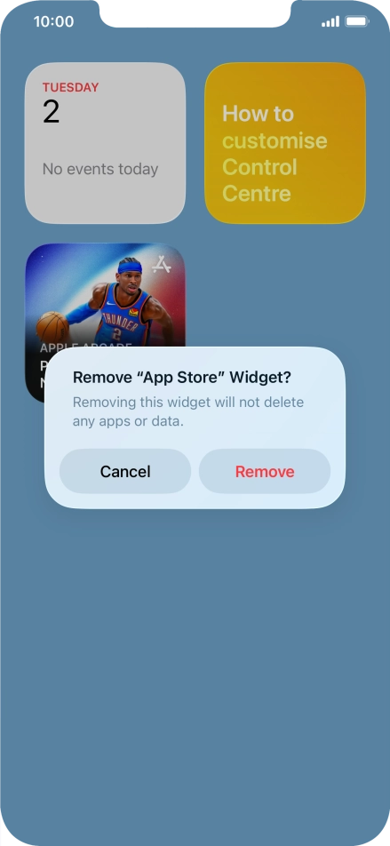 Press Remove. Press Remove.