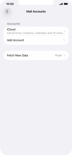 Press Add Account. Press Add Account.