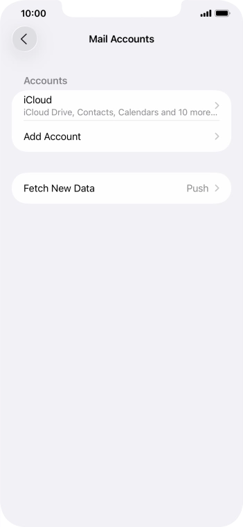 Press Add Account. Press Add Account.
