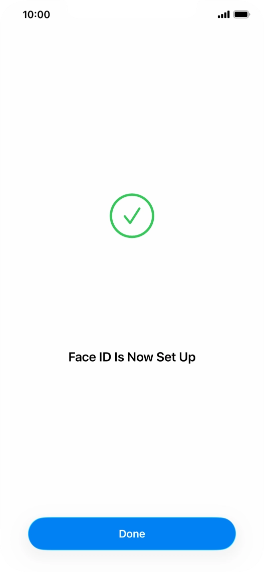 Press Done. If you haven't previously selected a phone lock code, key in a code of your own choice twice. Press Done. If you haven't previously selected a phone lock code, key in a code of your own choice twice.