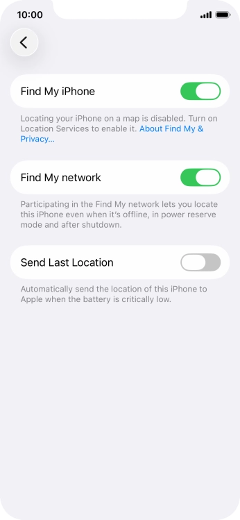 Press the indicator next to Press the indicator next to