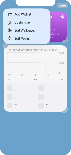 Press Add Widget. Press Add Widget.