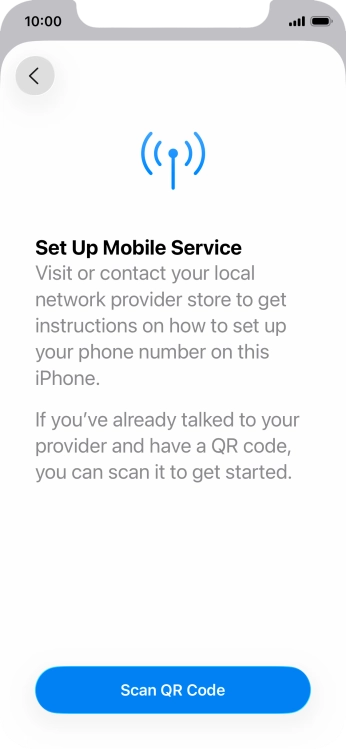 Press Scan QR Code. Press Scan QR Code.