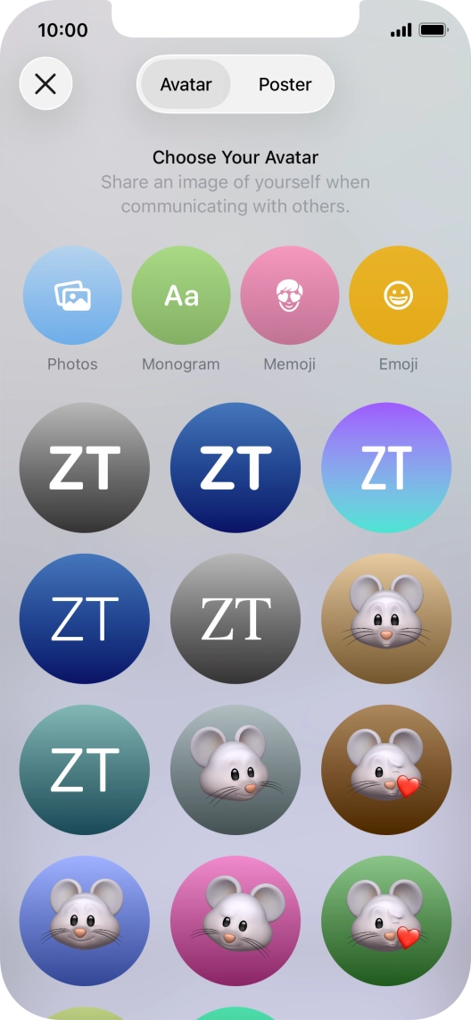 Press the required category and follow the instructions on the screen to select and save the required picture to your Contact Poster. Press the required category and follow the instructions on the screen to select and save the required picture to your Contact Poster.