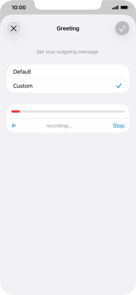 Press Stop to stop recording. Press Stop to stop recording.