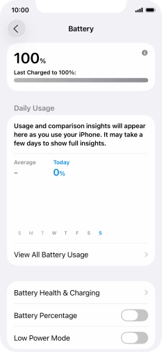 Press Battery Health & Charging. Press Battery Health & Charging.