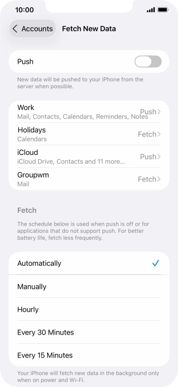 If you turn off the function, press the required setting. If you turn off the function, press the required setting.