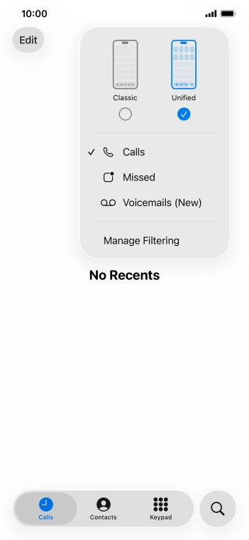 Press Voicemail. Press Voicemail.