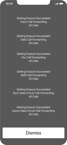 Press Dismiss. Press Dismiss.