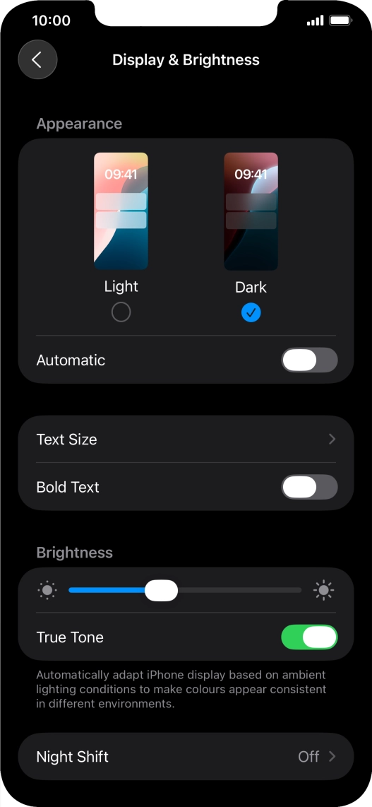 Press the indicator next to Press the indicator next to